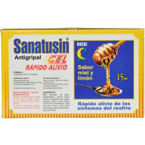SANATUSIN GEL NOCHE SABOR MIEL Y LIMON X SOBRE