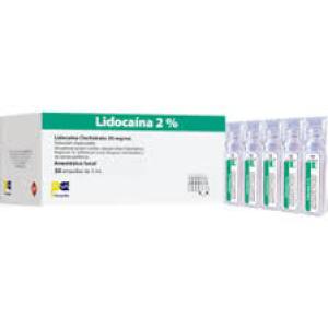 LIDOCAINA 2% (PHA) AMPOLLA X 10 ML
