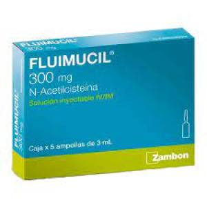 FLUIMUCIL  300  MG AMPOLLA