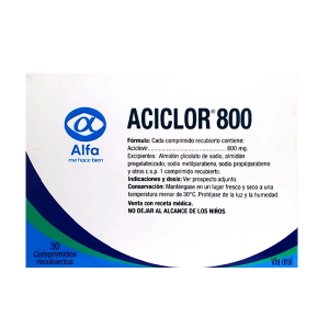 ACICLOR 800MG X COMP. RECUB. ALFA