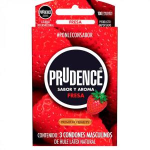 PRUDENCE SABOR Y COLOR FRUTILLA X 3 UNIDADES