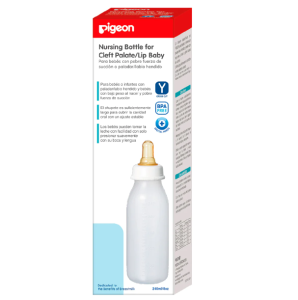 BIBERON PLASTICO PALADAR/LABIO HENDIDO 8 OZ.PIGEON