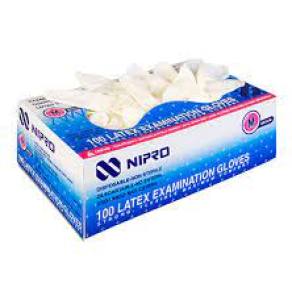 GUANTES DE LATEX "M"  NIPRO X PAR