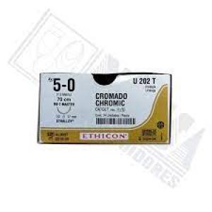 HILO CATGUT CROMICO  N°5-0  MR 17  SUTUMED