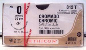 HILO CATGUT CROMICO  N° 0  MR 40  SUTUMED