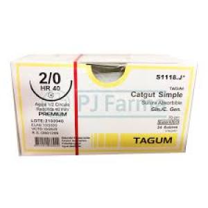 HILO CATGUT SIMPLE  N° 2-0 MR 25 SUTUMED