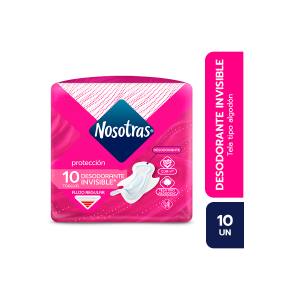 NOSOTRAS INVISIBLE PROTECCION DESODORANTE FLUJO REGULAR X 10