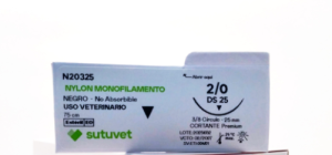 HILO NYLON MONOFILAMENTO  N°2-0  TC 24  STERILE