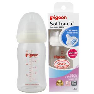 BIBERON PLASTICO BOCA ANCHA SOFTTOUCH DE 240ML/8OZ PIGEON