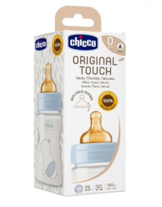 BIBERON PLASTICO ORIGINAL TOUCH 0M+ X 150ML/5OZ CHICCO