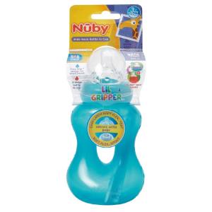 BIBERON PLASTICO LIL GRIPPER X 240ML/8 OZ NUBY