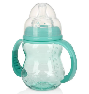 BIBERON PLASTICO VASITO DE 3 ETAPAS X 240ML/8 OZ TRITAN NUBY  VERDE