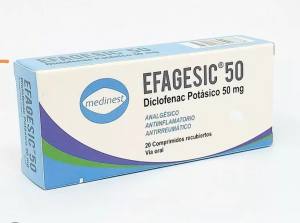 EFAGESIC 50 MG X COMPRIMIDO
