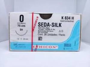 HILO SEDA NEGRA TRENZADA  N° 0  MR 35  SUTUMED