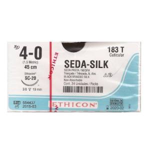 HILO SEDA NEGRA TRENZADA  N°4-0  MR 17  SUTUMED