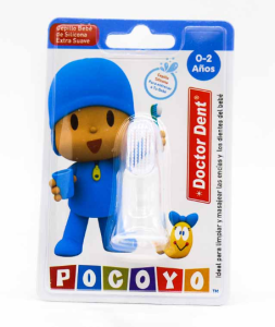 CEPILLO DEDAL MASAGEADOR PARA BEBE POCOYO 0 - 2 AÑOS DOCTOR DENT