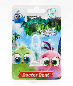 CEPILLO DEDAL MASAGEADOR PARA BEBE ANGRY BIRDS 0 - 2 AÑOS DOCTOR DENT
