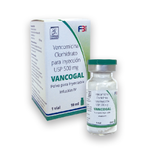 VANCOGAL/VANCOMICINA 500 VIAL X UNIDAD
