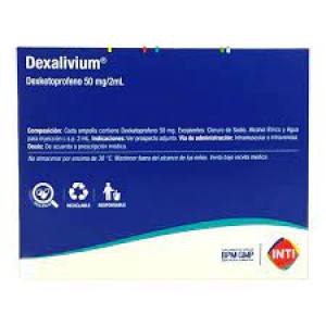 DEXALIVIUM 50 MG AMPOLLA X 2 ML