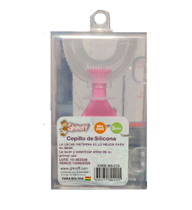 CEPILLO DE SILICONA/MASAJEADOR DE ENCIAS 3M+ GHIRAFF
