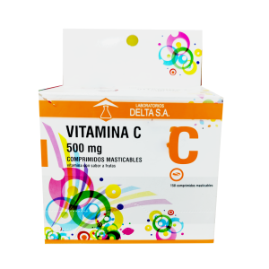 VITAMINA C MASTICABLE 500 MG DELTA