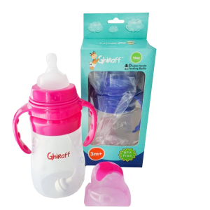 GHIRAFF BIBERON DE PLASTICO  6M+ 300ML /10 OZ