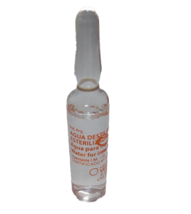 AGUA PARA INYECCION 5 ML X AMPOLLA VITA