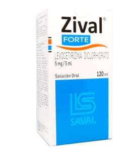 ZIVAL FORTE 5MG JARABE X 120 ML
