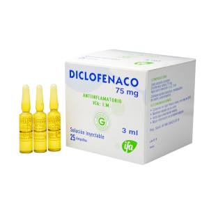 DICLOFENACO 75 MG/3ML X AMPOLLA IFA