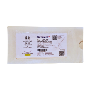 HILO NYLON MONOFILAMENTO  N°5-0  TC 16  SUTUMED