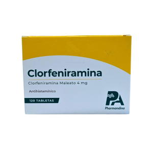 CLORFENIRAMINA 4MG X TABLETA