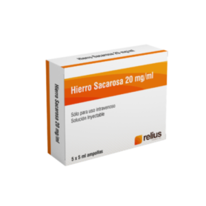 HIERRO SACAROSA 20MG/ML X AMPOLLA