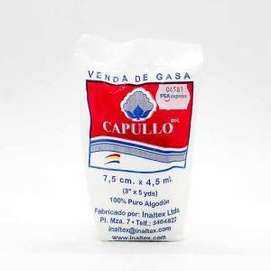 VENDA DE GASA 7.5 CM X 5.5 M X UNIDAD - CAPULLO