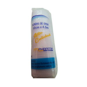 VENDA DE GASA 10 CM X 4.5 MTS FL PHARMA