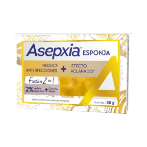 ASEPXIA JABON ESPONJA 80G/20