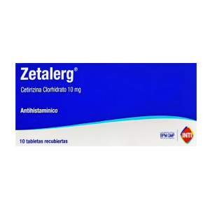 ZETALERG X TABLETA RECUB.