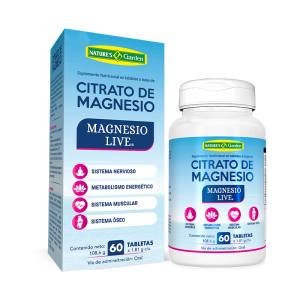 CITRATO DE MAGNESIO X TABLETA NATURES GARDEN