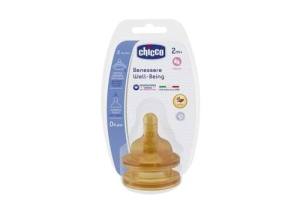 TETINA CHICCO ANTISINGHIOZZO SILICONADO  FISIOLOGICA BOCA ANCHA- CAUCHO