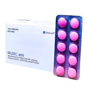 IBUSEC (IBUPROFENO) 400 MG X TABLETA - UNICURE