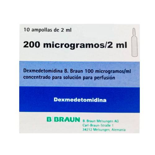 DEXMEDETOMIDINA 200 MCG/2ML X AMPOLLA - B BRAUN