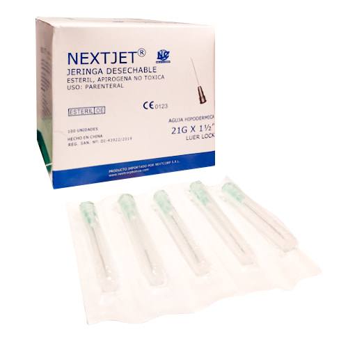AGUJA 21 G 1/2 - NEXTJET