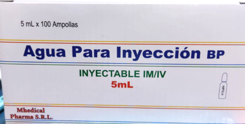 AGUA PARA INYECCION/AGUA DESTILADA X AMPOLLA 5ML - MHEDICAL PHARMA SRL