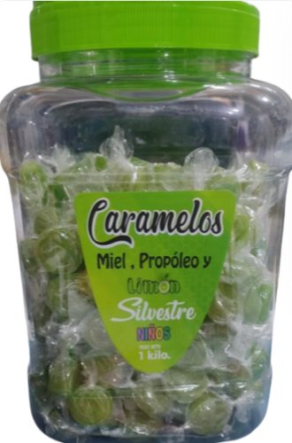 CARAMELOS DE MIEL, PROPOLEO Y LIMON X UNIDAD