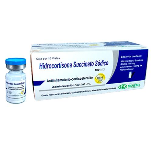HIDROCORTISONA 100 MG VIAL - DISMEDIN