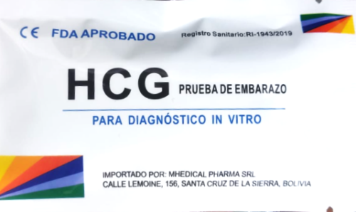 HCG PRUEBA DE EMBARAZO - MHEDICAL PHARMA SRL.