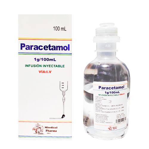 PARACETAMOL 1G I.V. INFUSION INY. X 100 ML - MHEDICAL PHARMA