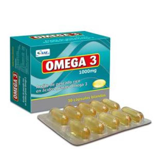 OMEGA 3 1000 MG X CAPS. SAE