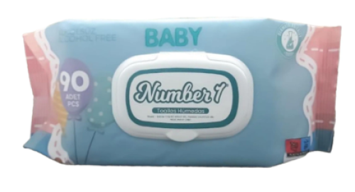 NUMBER 1 TOALLAS HUMEDAS X 90