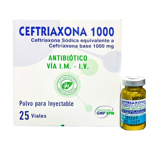 CEFTRIAXONA 1000 PRODEXA VIAL