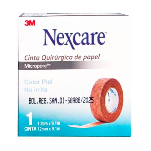 NEXCARE MICROPORE PIEL 1.2X9.1 X UNID.